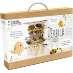 Kit de mtier  tisser - graine crative - mon herbier  tisser - beige et blanc - pour enfant - avanc ...