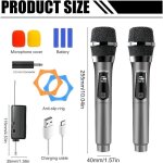 Kit microphone sans fil - syst�me dynamique professionnel - port�e de 60 m�tres - rechargeable par usb ...