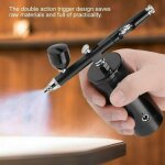 Kit de mini arographe  air compresseur de peinture nail art double action alimentation par gravit ...
