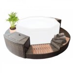 Kit mobilier 5 modules pour spa octopus 4  6 places netspa