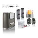 Kit motorisation portail coulissant - elixo smart io - 6m - 300kg - batterie de secours - 2 tlcommandes ...