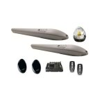 Kit motorisation portail battant - king gates - jet 24 - 300 kg max - 3m par battant - 24v