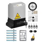 Kit motorisation portail coulissant - ouvre - porte - 600 kg - 4 tlcommandes - 5 crmaillres mtal ...