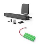 Kit motorisation  vrins pour portail  battants - teha 410 et sa batterie de secours