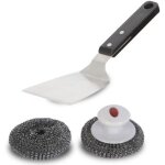 Accessoire barbecue et plancha le marquier kit nettoyage (1 spatule agr85 + boules inox agr26)