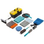 Kit de nettoyage de voiture 16pcs professionnel microfibre lavage voiture nettoyer kit brosse de roue ...