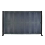 Kit occultation lamelle lattes pvc pour panneau grillage rigide maille 55 brise vue - brise h 1m73 x ...