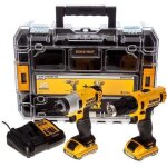 Coffret dck211d2t perceuse visseuse boulonneuse  chocs 108v 20ah li - ion dewalt