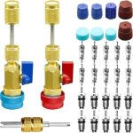 Kit outil valve climatisation - xvx - r134a - 31 pi�ces - laiton - acier inoxydable