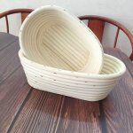 Kit de paniers de levage pour pain ensemble de paniers ovales en rotin de 23 cm avec racloir � p�te doublure ...