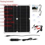 Kit de panneaux solaires 200w avec contrleur 60a chargeur usb 12v portable pour batterie camping car ...