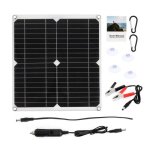 Kit de panneaux solaires 200w avec contrleur 60a chargeur usb 12v portable pour batterie camping car ...
