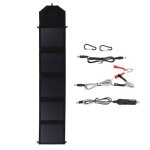 Kit de panneau solaire pliable en silicium monocristallin avec chargeur usb et batterie externe pour ...