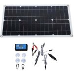 Kit de panneau solaire portable - pzcc - 100w - ip67 �tanche - contr�leur dc 12v / 24v 20a - 54x28 cm ...
