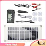 Kit de panneau solaire rv 30w polon de chargeur de batterie polysilicon pet avec des cabines de contrleur ...