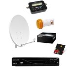 Kit parabole 60 cm + servimat vega tnt sat + lnb + 20m cable coaxial + satfinder + support mural Kit parabole 60 cm + servimat vega tnt sat + lnb + 20m cable coaxial + satfinder + support mural