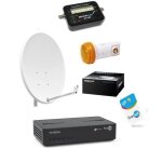 Kit parabole 60 cm + strong 7407 fransat + lnb + 20m cable coaxial + satfinder Kit parabole 60 cm + strong 7407 fransat + lnb + 20m cable coaxial + satfinder