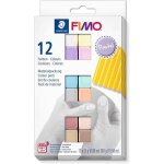 Kit de pte  modeler pastel - fimo - set de 12 blocs  cuire au four - doux et souple - couleurs assorties ...