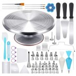 Kit de ptisserie - amoune - 177 pcs - plateau tournant - outils de cuisson - dcoration de gteaux