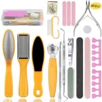 Kit de pdicure professionnel fichiers de pieds outils en acier inoxydable rpe  pied pour les pieds ...