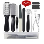 Kit de p�dicure professionnels r�pe � pieds outils de p�dicure en acier inoxydable meilleur kit de soins ...