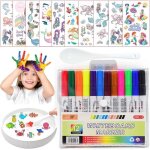 Kit de peinture - magique - 12 stylos - 1 cuillre en cramique - 2 autocollants - multicolore