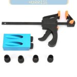 Kit de per�age oblique pour le travail du bois gabarit de trou de poche � 15 degr�s avec forets de 6mm ...