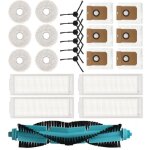Kit de pi�ces pour aspirateur robot cecotec conga 11090 brosse rouleau + chiffon + filtre + sacs � poussi�re ...