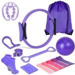 Kit pilates essentiel ensemble de 14 accessoires de pilates pour la maison comprenant un anneau et une ...
