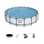 Kit piscine complet hors - sol tubulaire bestway steel pro max pools ronde 549 x 122m
