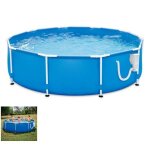 Kit piscine hors sol - edg - piscine tubulaire - ronde - 366 x 366 cm - avec système filtration Kit piscine hors sol - edg - piscine tubulaire - ronde - 366 x 366 cm - avec système filtration
