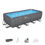 Kit piscine hors sol tubulaire bestway - apx 365 - 549 x 274 x 132 cm - rectangulaire (filtre � sable ...