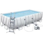 Kit piscine hors sol tubulaire bestway power steel? - 549 x 274 x 122 cm - rectangulaire (filtre  sable ...