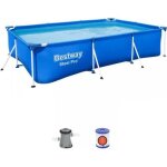 Kit piscine hors sol tubulaire bestway - steel pro - 300 x 201 x 66 cm - rectangulaire (filtre à cartouche ... Kit piscine hors sol tubulaire bestway - steel pro - 300 x 201 x 66 cm - rectangulaire (filtre à cartouche ...