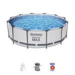 Kit piscine hors sol tubulaire bestway steel pro max? - 366 x 100 cm - ronde (livr�e avec filtre � cartouche ...