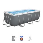 Kit piscine hors sol tubulaire bestway - steel pro max - 422 x 201 x 122 cm - rectangulaire (filtre à ... Kit piscine hors sol tubulaire bestway - steel pro max - 422 x 201 x 122 cm - rectangulaire (filtre à ...