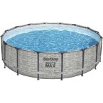 Kit piscine hors sol tubulaire bestway - steel pro max? - 488 x 122 cm - ronde (livre avec pompe de ...
