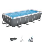 Kit piscine hors sol tubulaire bestway - steel pro max - 549 x 274 x 122 cm - rectangulaire (filtre � ...