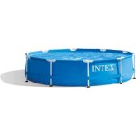 Kit piscine hors sol tubulaire intex - metal frame - 305 x 76 cm - ronde (livre avec pompe et cartouche) ...