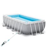 Kit piscine hors sol tubulaire intex - pris frame - 400x200x100 cm - rectangulaire (pompe et �chelle) ...