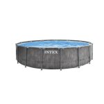 Kit piscine hors sol tubulaire intex - pris frame - 457 x 122 cm - ronde (pompe b�che tapis de sol et ...