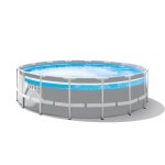 Kit piscine hors sol tubulaire intex - pris frame - 488 x 122 cm - ronde (pompe bche tapis de sol et ...