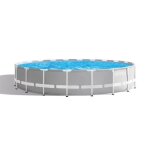 Kit piscine hors sol tubulaire intex - pris frame - 610 x 132 cm - ronde (pompe, bche, tapis de sol ...