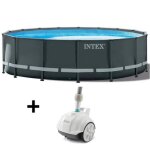 Kit piscine hors sol tubulaire intex - ultra xtr - 488 x 122 cm - ronde (filtre � sable b�che �chelle) ...