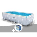 Kit piscine tubulaire intex chevron rectangulaire 400 x 200 x 100 m + bâche à bulles Kit piscine tubulaire intex chevron rectangulaire 400 x 200 x 100 m + bâche à bulles
