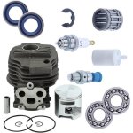 Kit de piston de cylindre de 51 mm ajustement pour husqvarna partner k750 k760 coupure en b�ton saw avec ...
