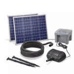 Pompe solaire immergée pour bassin avec batterie probatt - 2600l / h - 100w Pompe solaire immergée pour bassin avec batterie probatt - 2600l / h - 100w