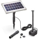 Kit pompe solaire bassin - esotec - fountain pro 200l - 35w - autonome - oxygnation - petit bassin
