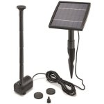 Kit pompe solaire pour vasque ou petit bassin - esotec - fountain - dbit 140l / h - noir