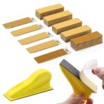 Kit de pon�age manuel micro ponceuse avec 50 feuilles de papier 120 � 400 grain papier de verre pour ...